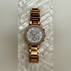 Michael Kors Rose Gold Mother of Pearl Watch- AS IS!